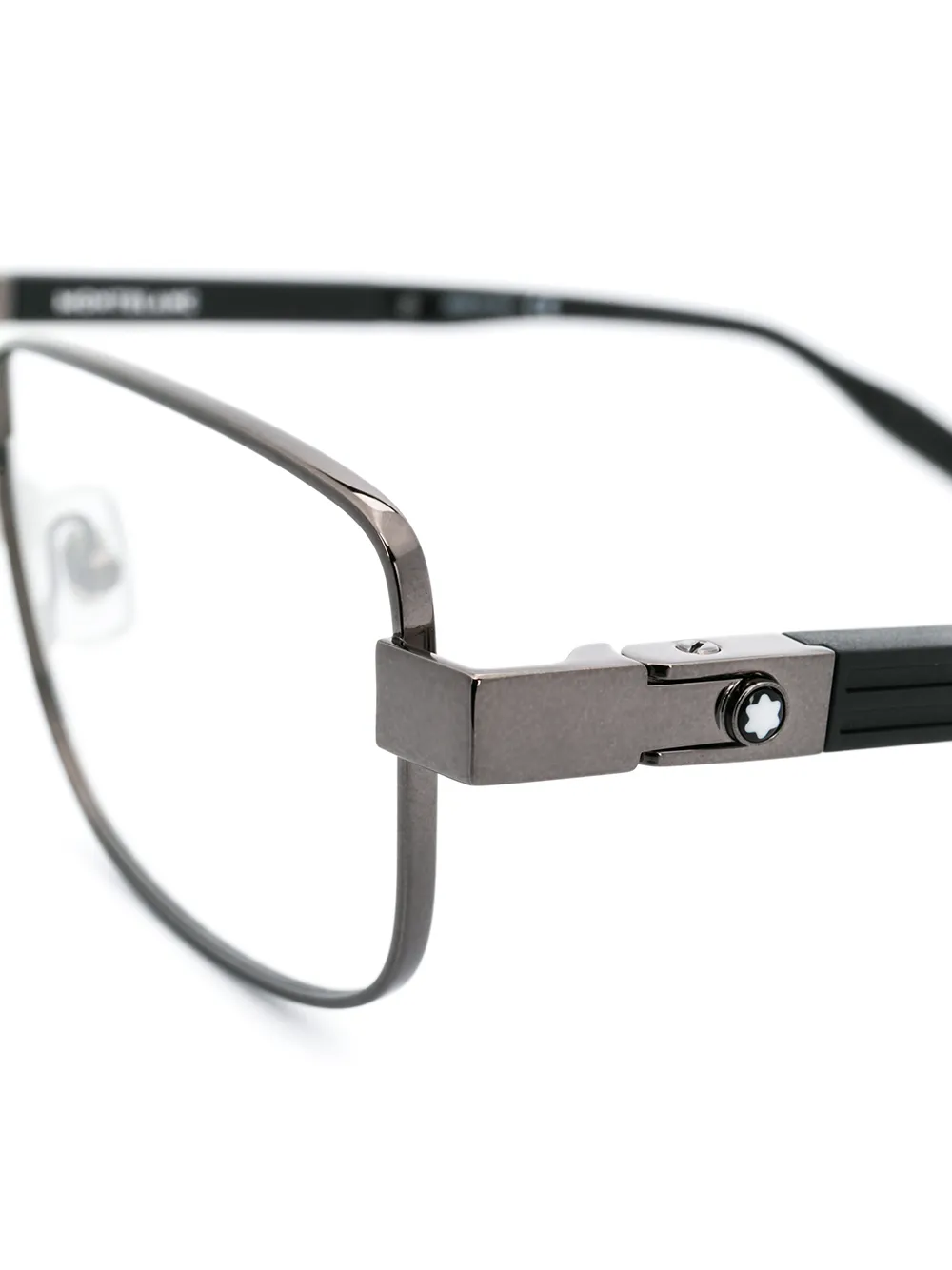  Montblanc Brille Mit Eckigem Gestell   Schwarz 