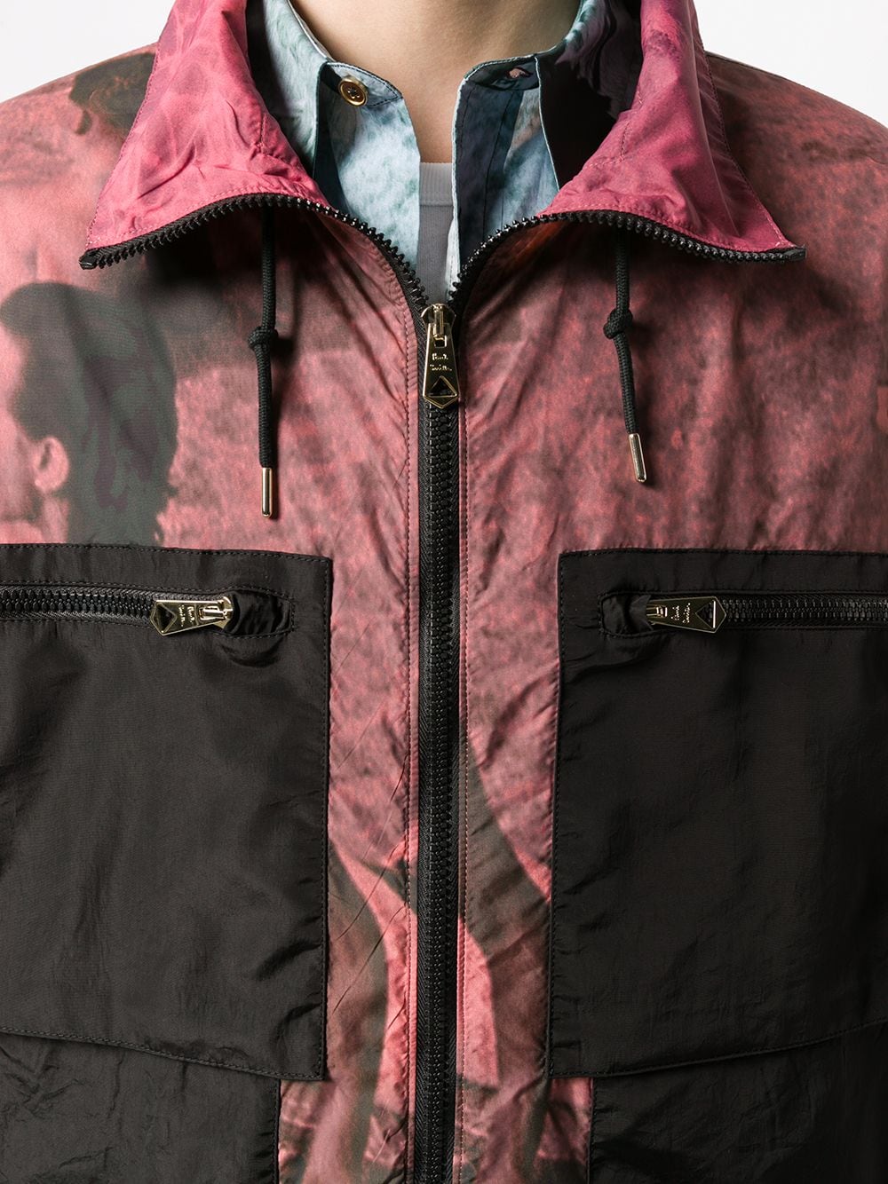 Shop Paul Smith Photographic Print Jacket In Pink