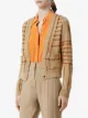 Burberry жаккардовый кардиган с V-образным вырезом