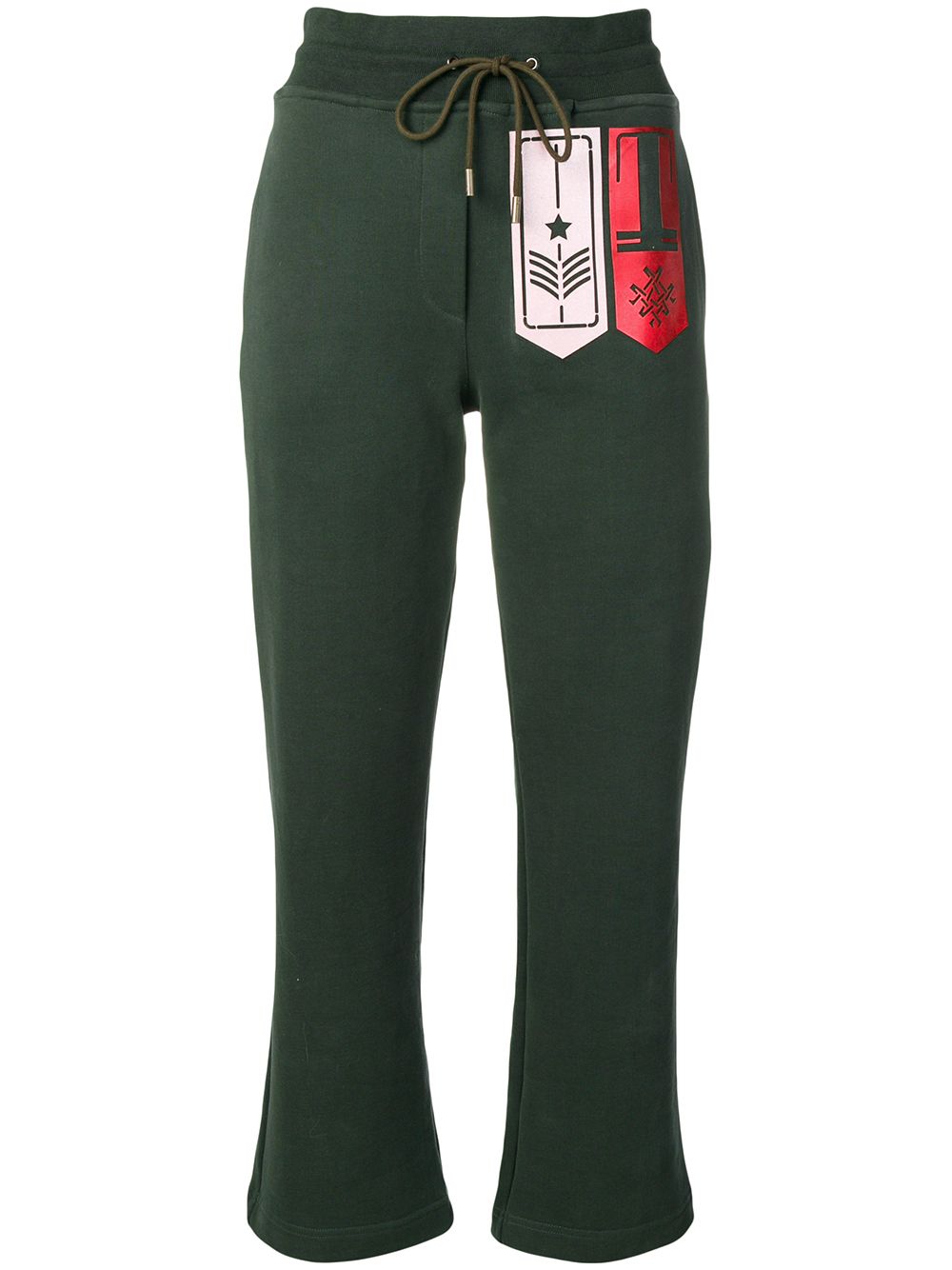 фото Mr & mrs italy спортивные брюки с нашивкой-логотипом