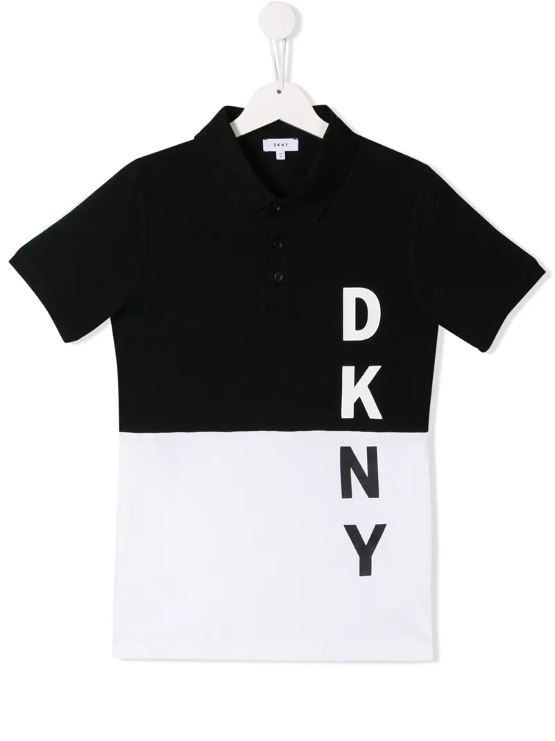 Dkny Kids двухцветная рубашка-поло