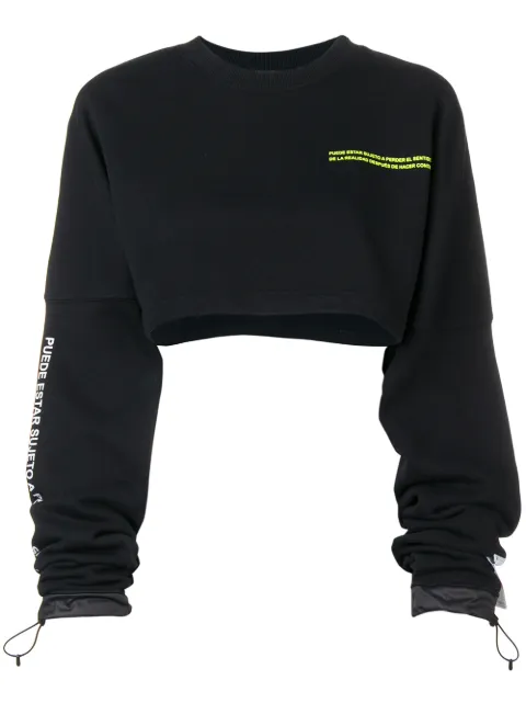 Marcelo Burlon County of Milan cropped sweatshirt