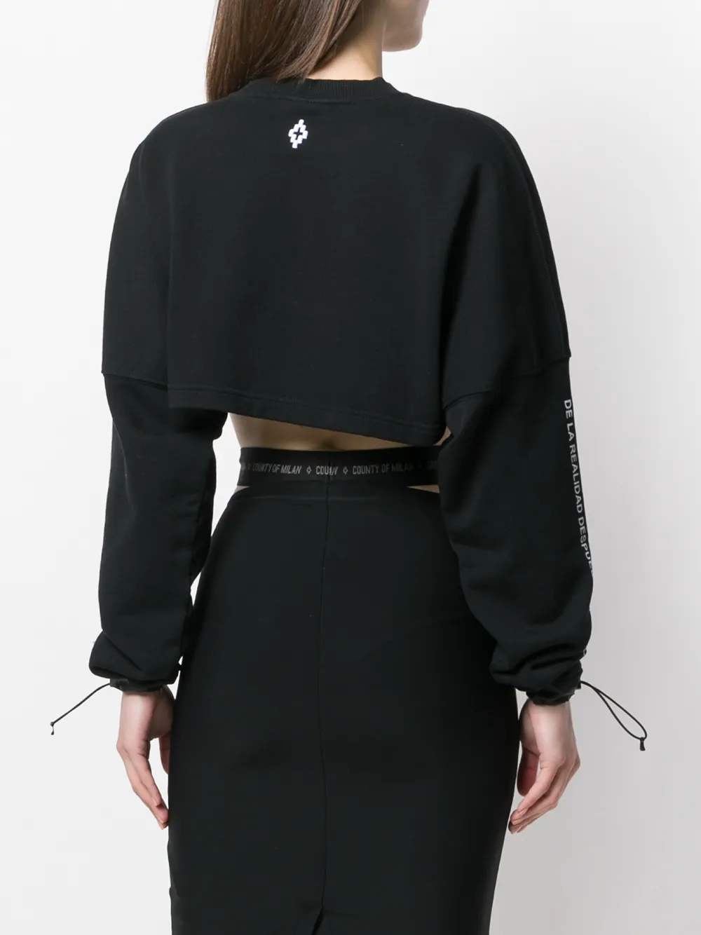 Marcelo Burlon County of Milan Cropped sweater Zwart
