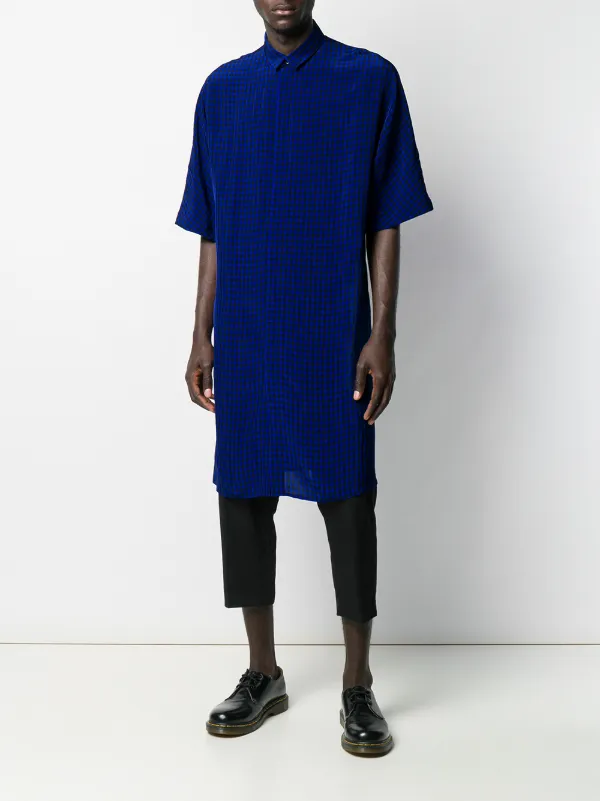 Haider Ackermann gingham-check Long Shirt - Farfetch