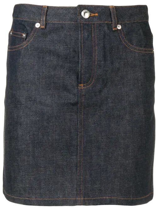 A.P.C. jupe à taille haute - Bleu - A.P.C. - Modalova