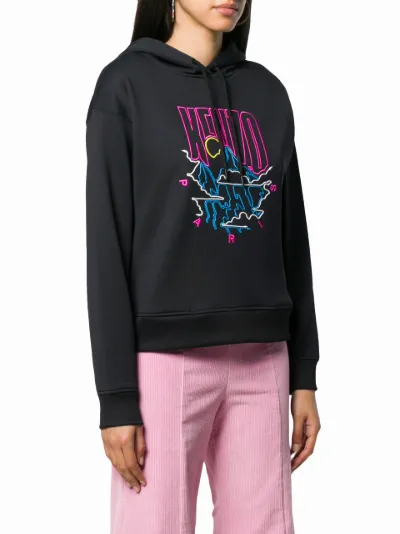 embroidered logo hoodie | Kenzo 