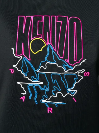 embroidered logo hoodie | Kenzo 