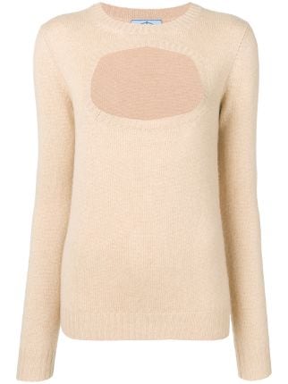 Prada Cashmere Cut Out Detailed Sweater - Farfetch