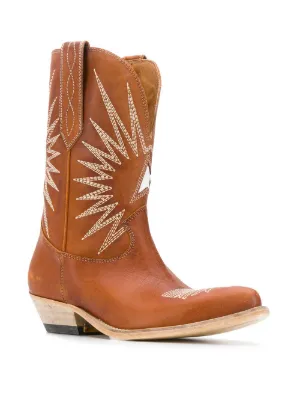 golden goose deluxe brand cowboy boots