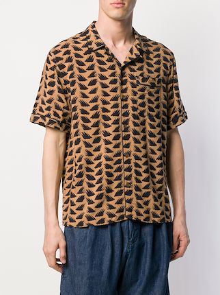 abstract print shirt展示图