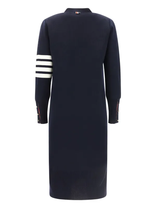 Thom Browne Milano Stitch Merino Cardigan Blue FARFETCH TR