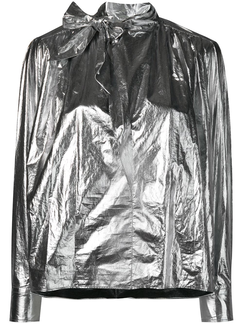 фото Isabel Marant спортивная куртка с эффектом металлик