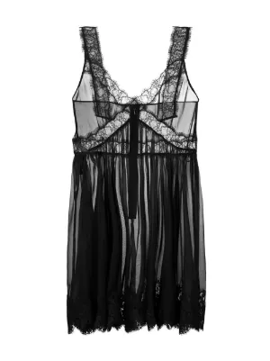 NWT $360 DOLCE & GABBANA Shorts Black Floral Lace Silk Sleepwear s IT3 /US M 