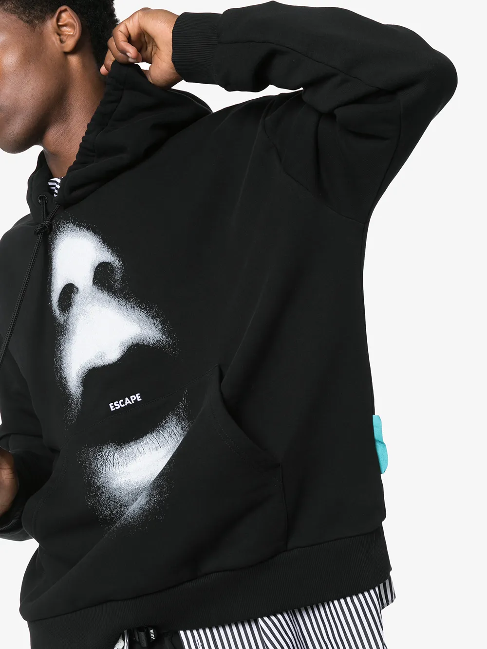 COUNTY OF MILAN Sweater met capuchon Zwart