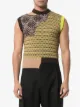 Cmmn Swdn Ross patchwork knitted vest
