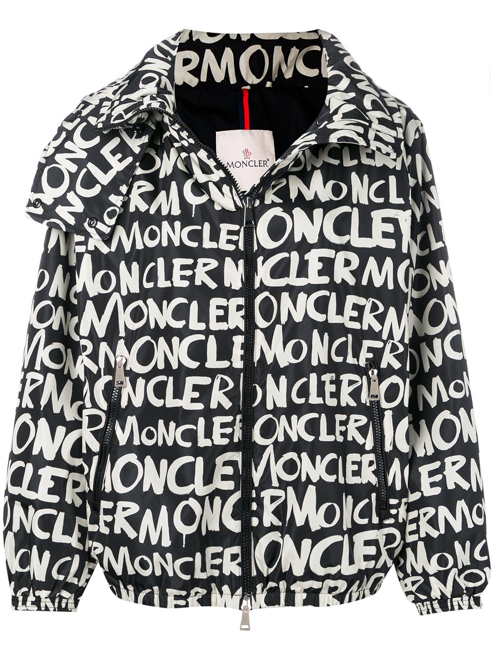 moncler black and white jacket