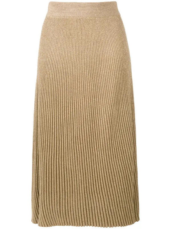 a line knit skirt