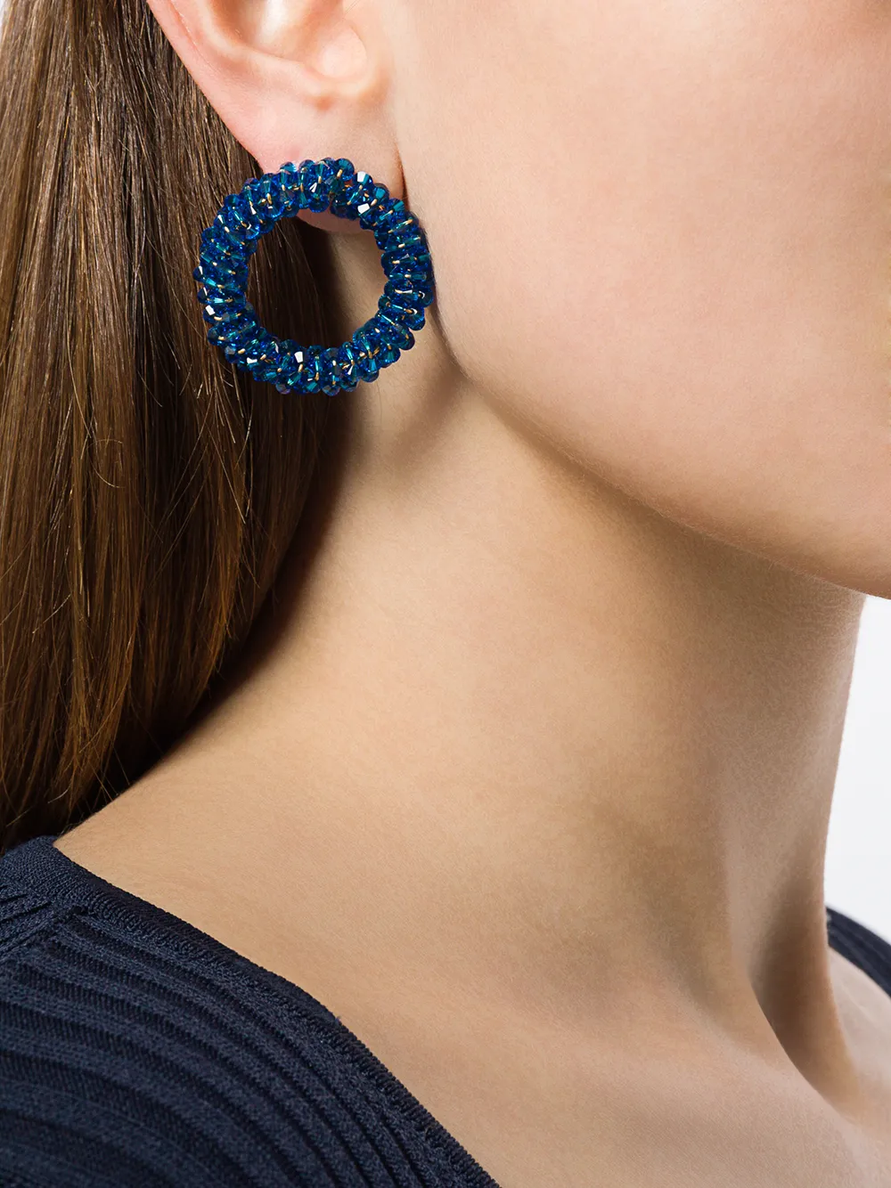 Jacquemus Oorhangers met kralen - Blauw