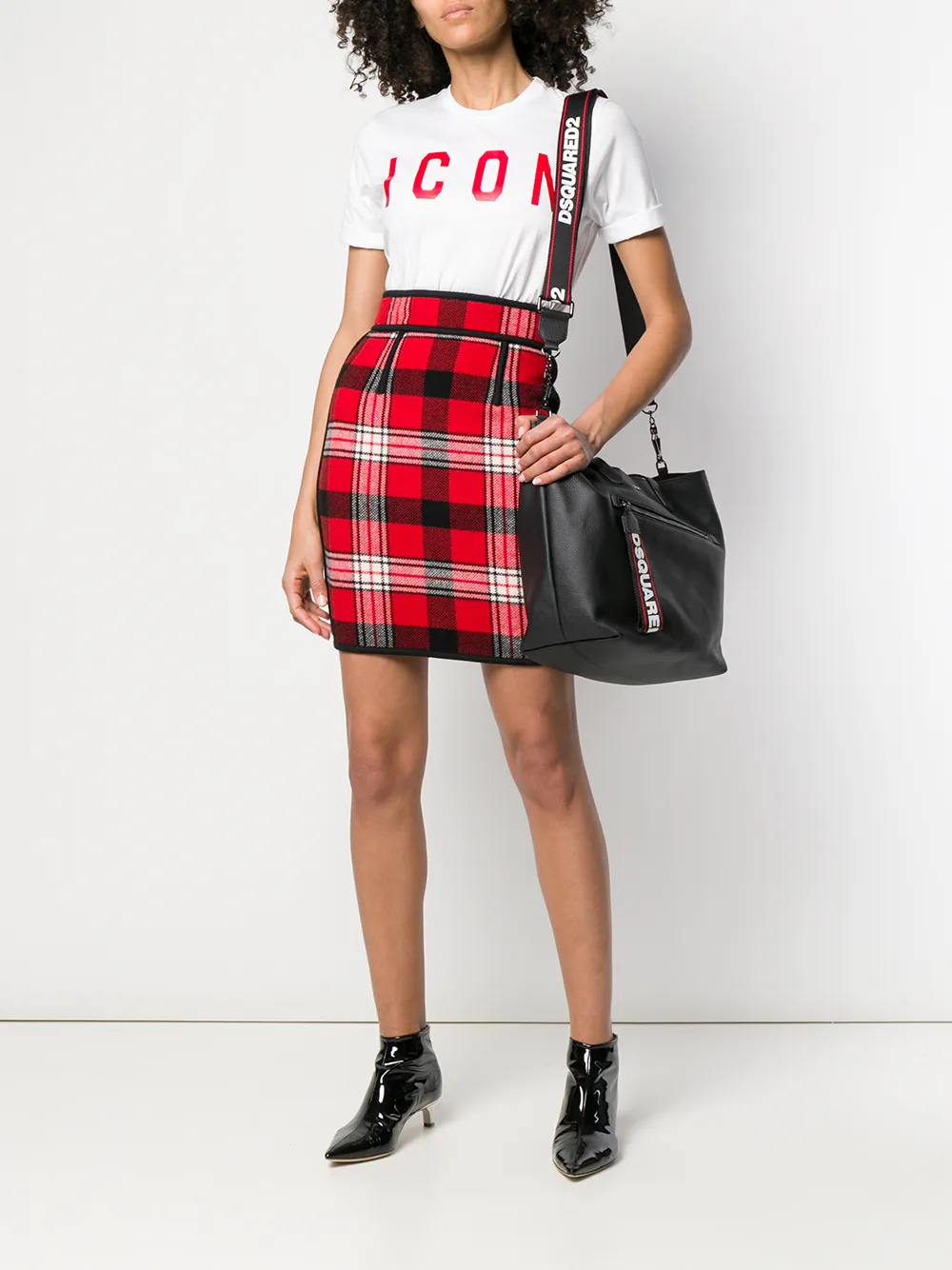DSQUARED2 T-shirt met print Wit