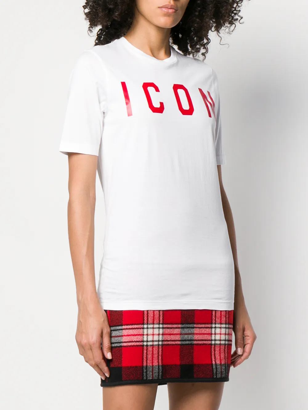 DSQUARED2 T-shirt met print Wit