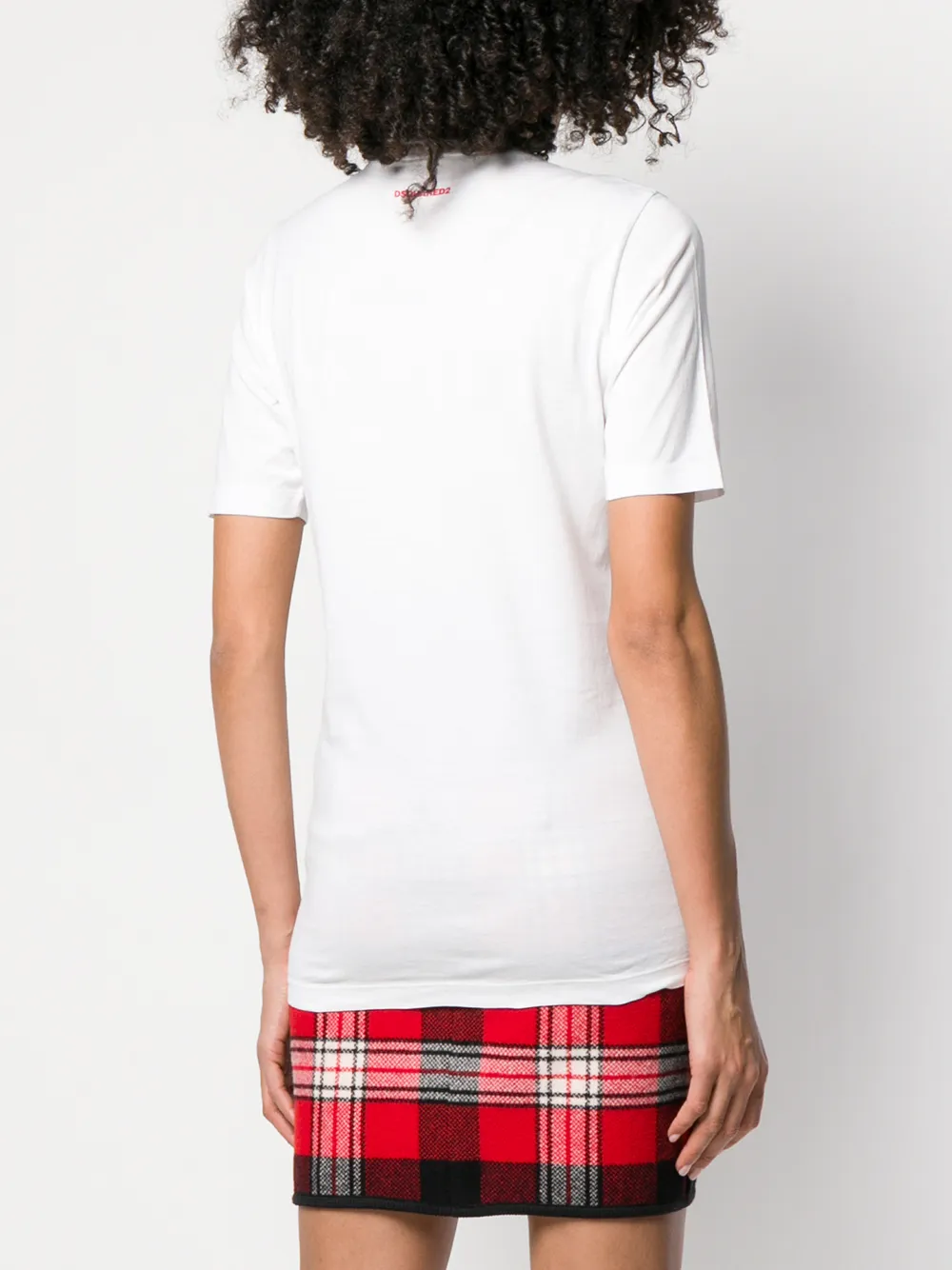 DSQUARED2 T-shirt met print Wit