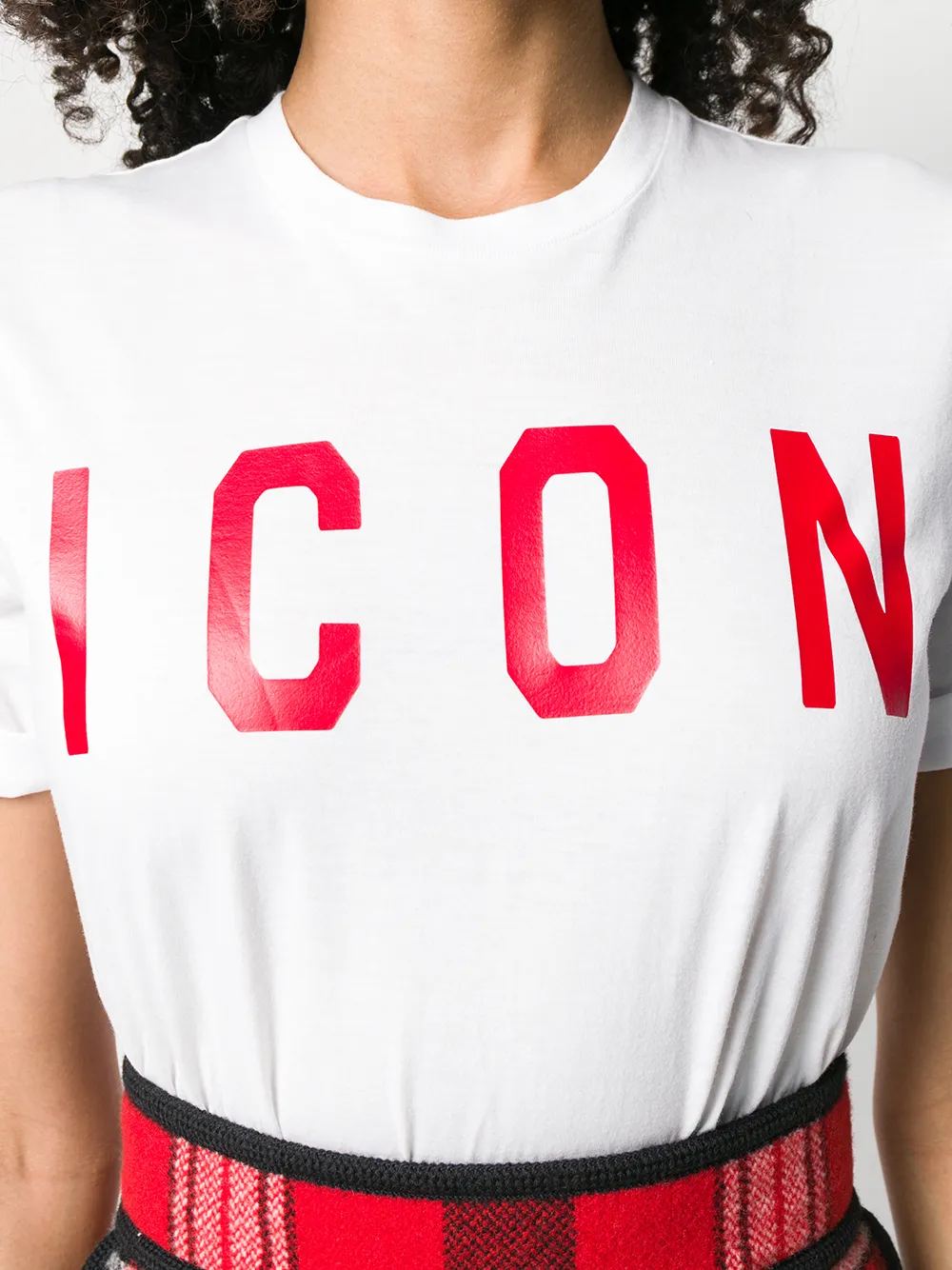 DSQUARED2 T-shirt met print Wit