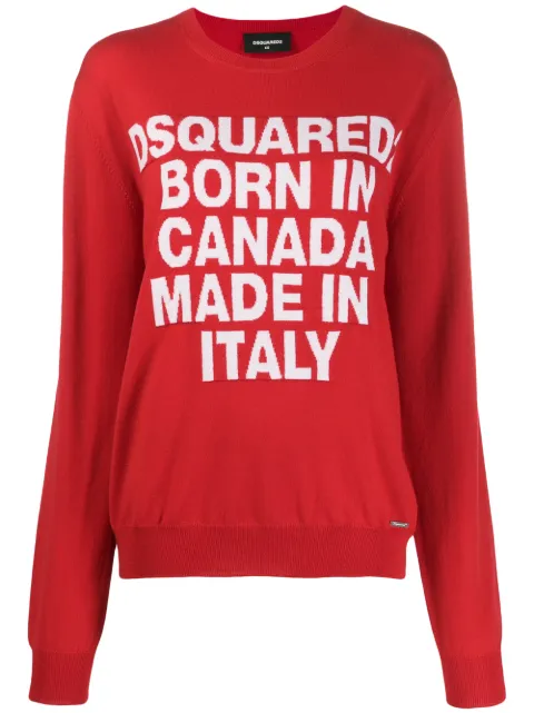 DSQUARED2 suéter Born In Canada