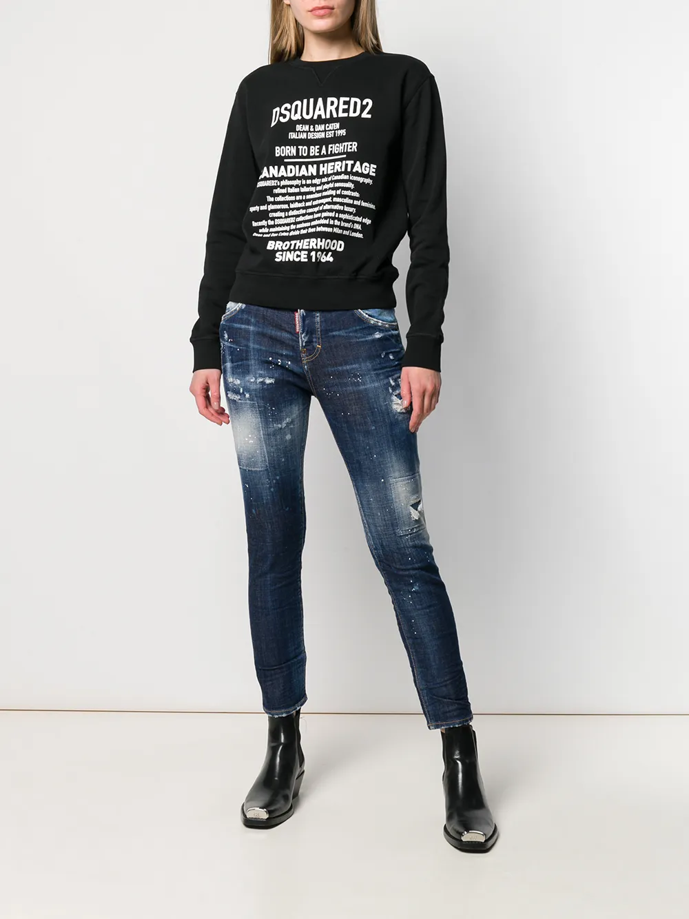DSQUARED2 Skinny jeans Blauw