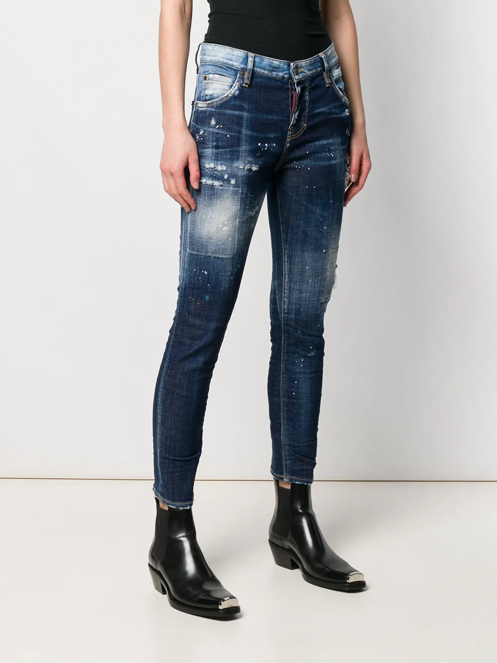DSQUARED2 Skinny jeans Blauw