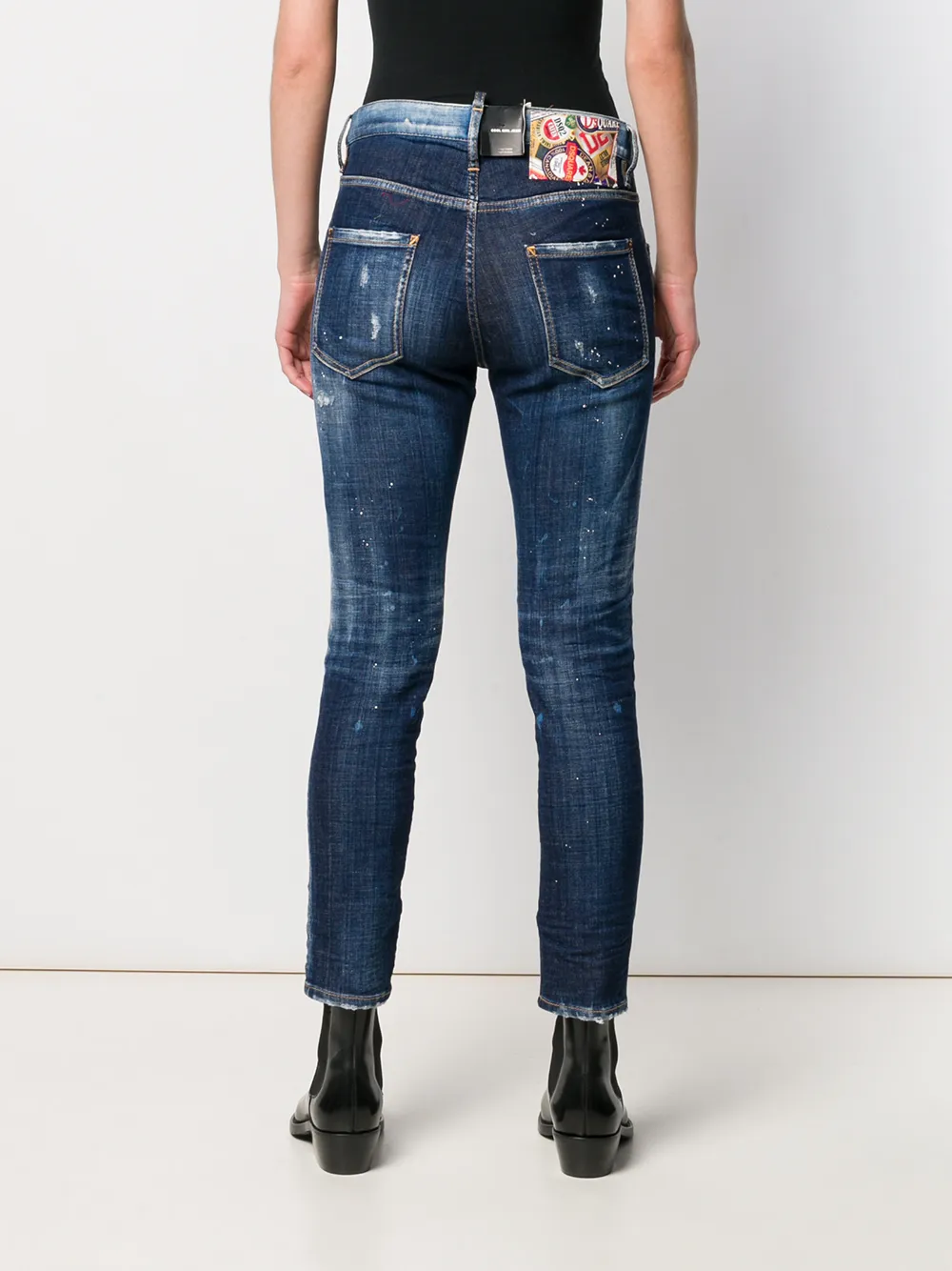 DSQUARED2 Skinny jeans Blauw