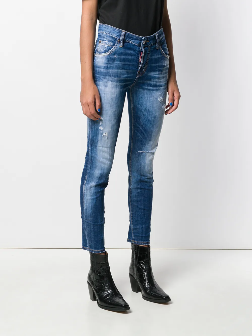 DSQUARED2 Skinny jeans Blauw