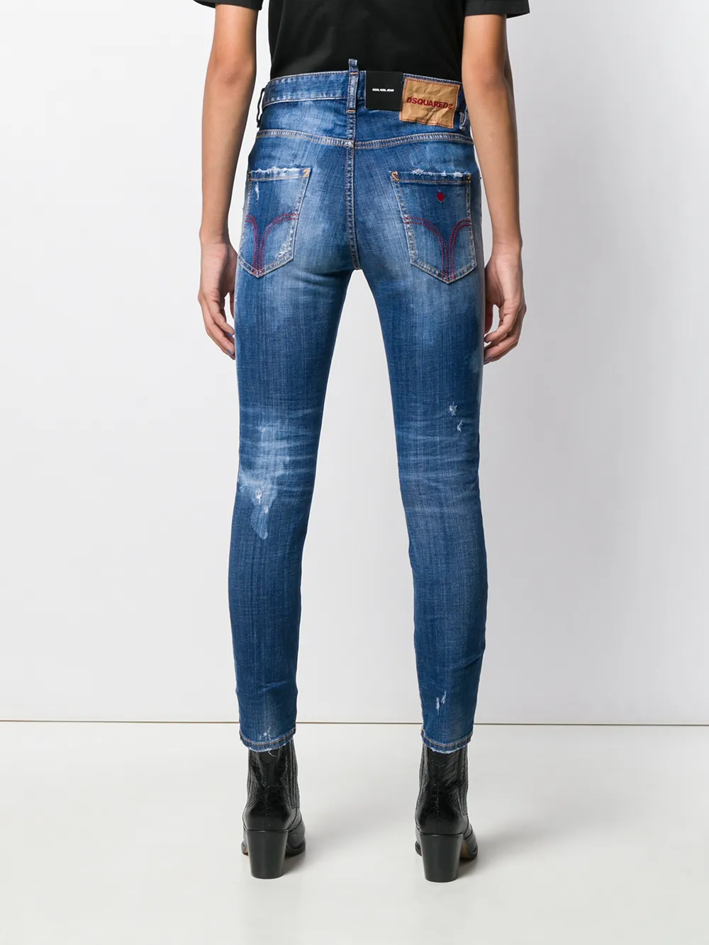 DSQUARED2 Skinny jeans Blauw