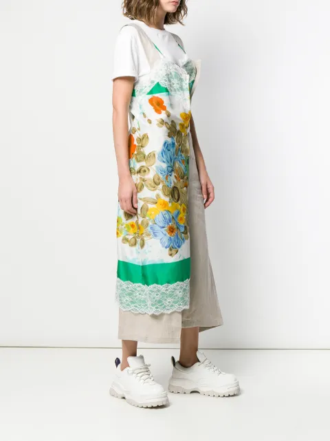 Junya Watanabe Patchwork Wrap Dress Ss20 | Farfetch.Com