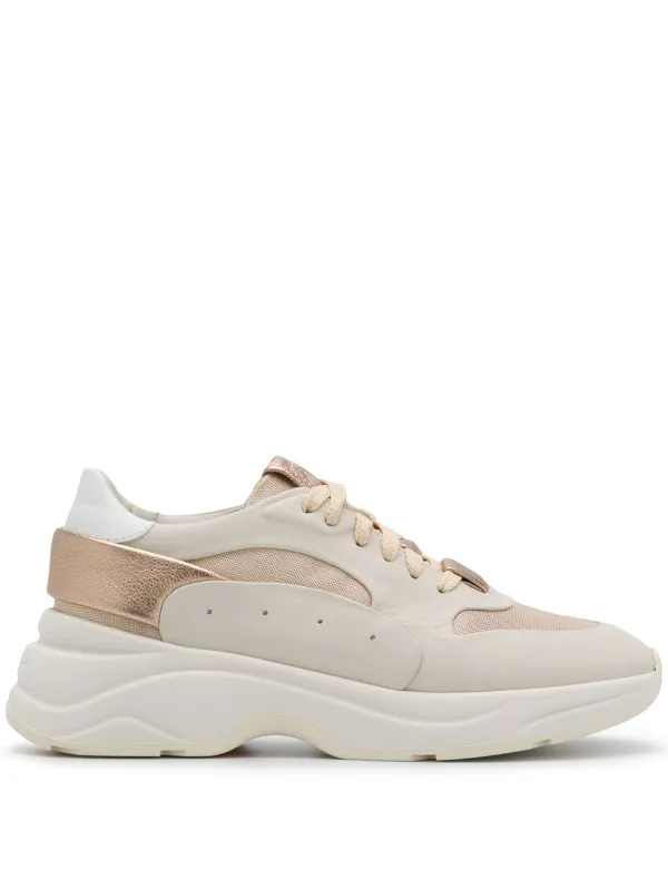 platform lace up trainers