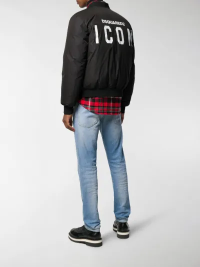 Dsquared2 Icon padded bomber jacket 
