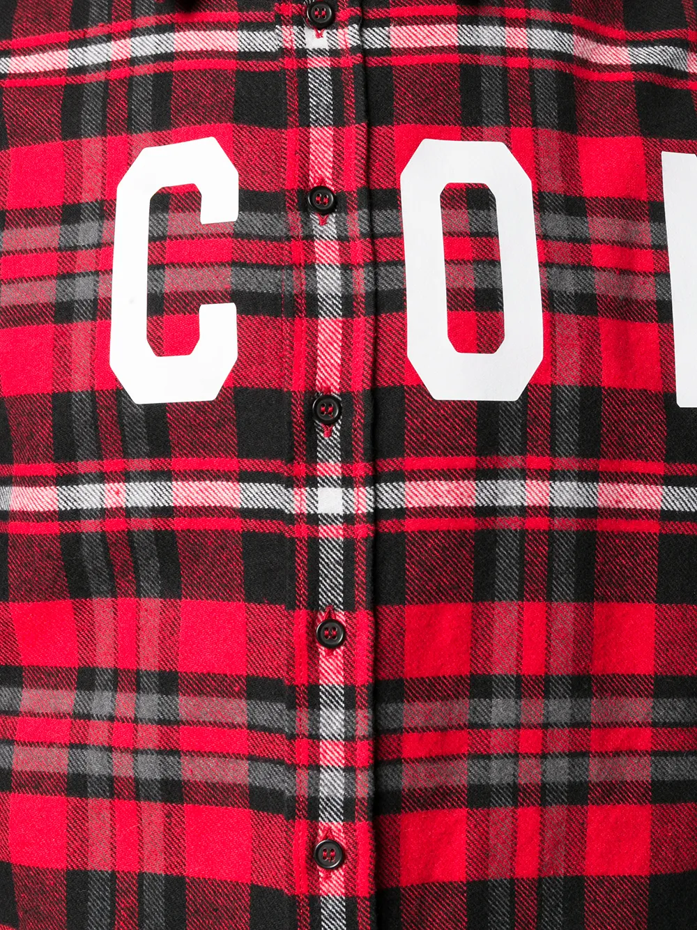 DSQUARED2 Icon geruit shirt Rood