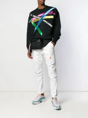 dsquared tape sweater