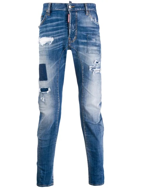 DSQUARED2 distressed straight jeans