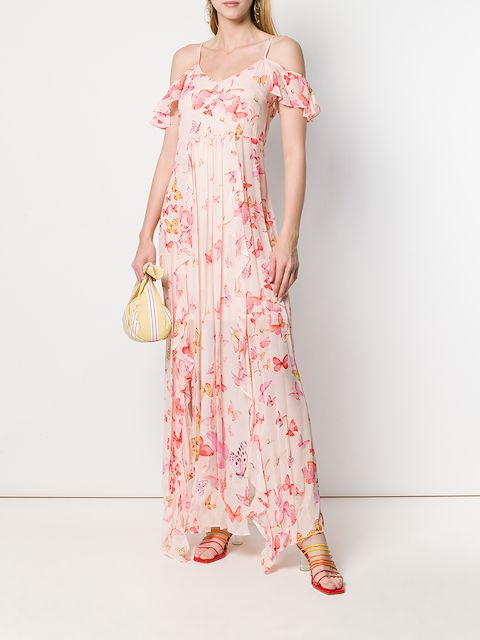 Twin-Set Butterfly Printed Maxi Dress | Farfetch.com