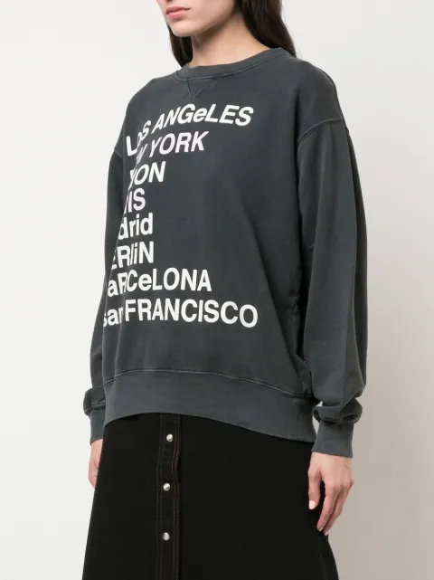 anine bing city love sweatshirt