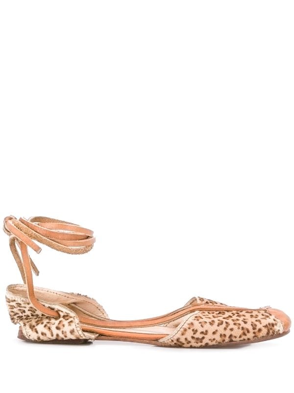 leopard print ballerina shoes 