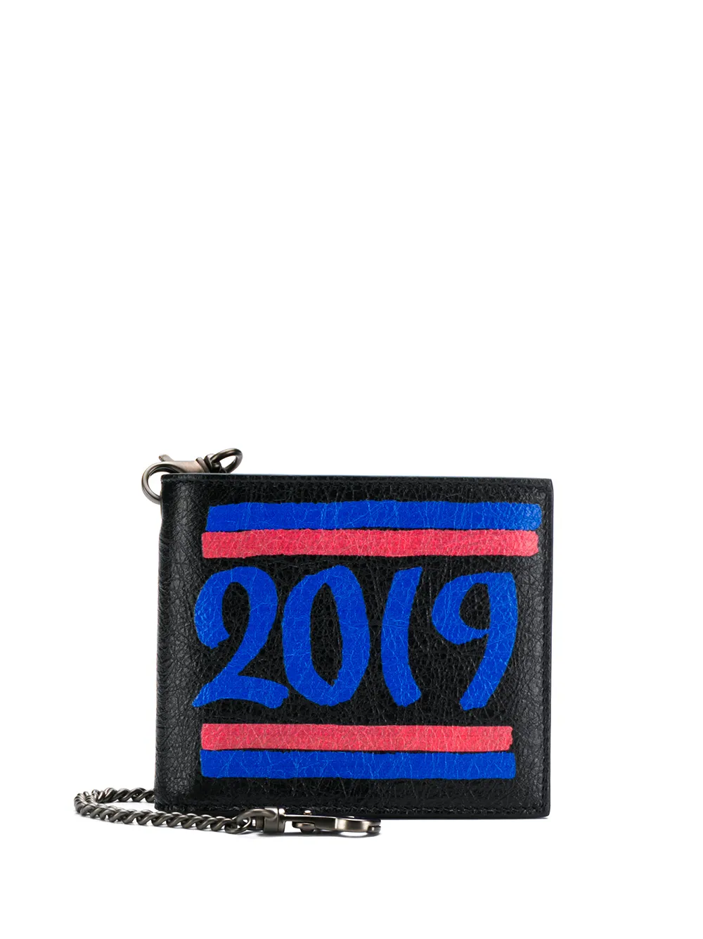 Balenciaga Graffiti print '2019' wallet | Black | Image 1