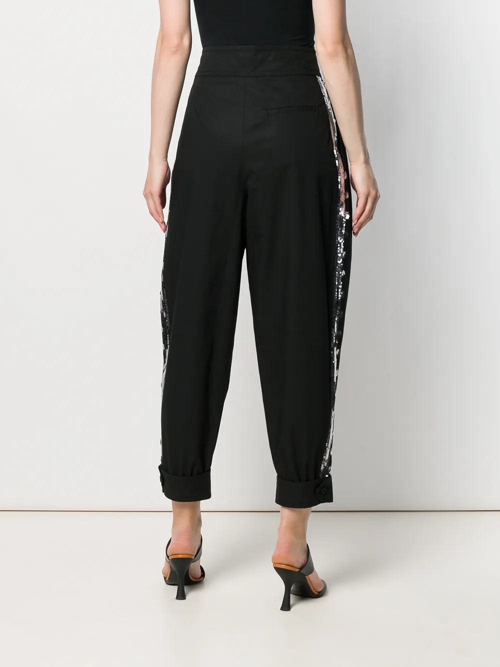 Philosophy Di Lorenzo Serafini Broek met pailletten Zwart