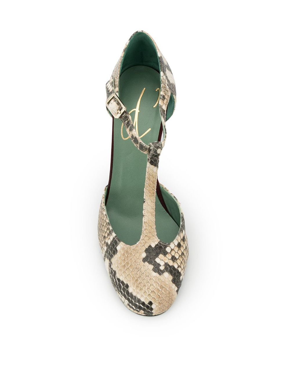 фото Paola D'Arcano туфли со змеиным принтом