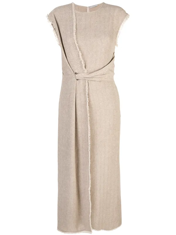 Dusan Jurk Met Ceintuur Farfetch