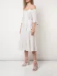 Jonathan Simkhai off-shoulder front slit dress