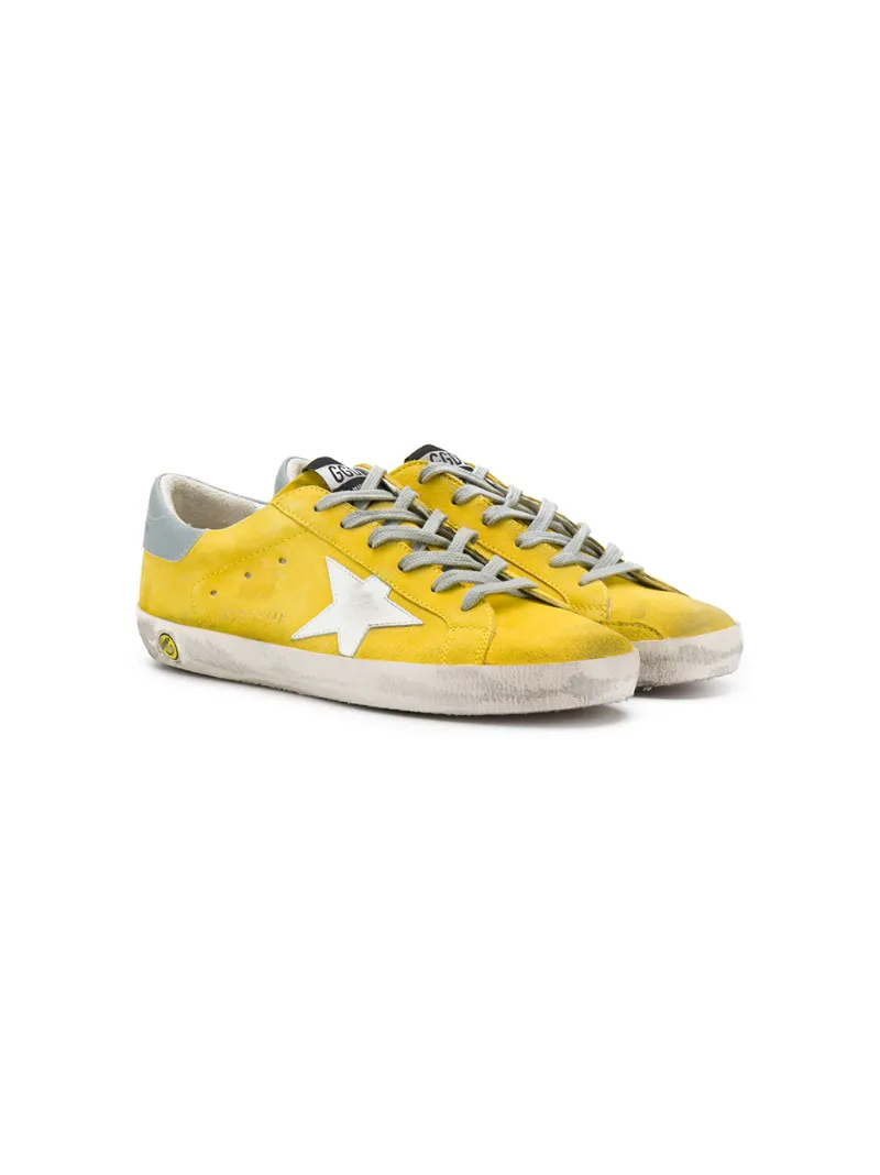 Golden Goose Kids кроссовки с нашивками звезд