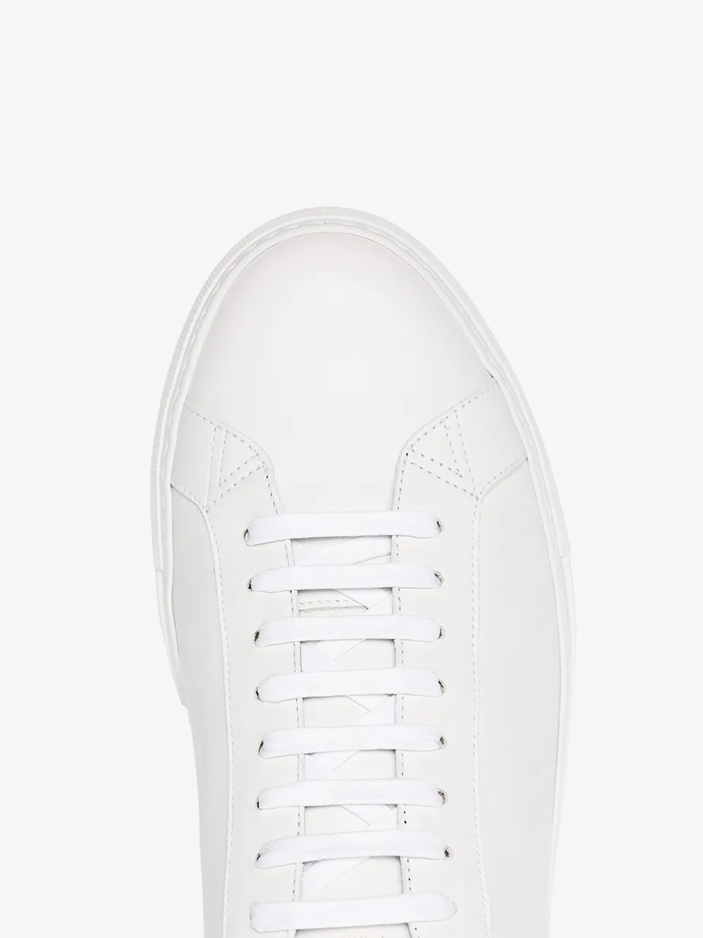 GIVENCHY GIVENCHY WHITE AND BLACK URBAN STREET LEATHER LOW TOP SNEAKERS,BH0002H0FS13913854
