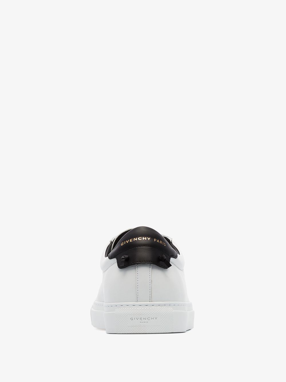 GIVENCHY GIVENCHY WHITE AND BLACK URBAN STREET LEATHER LOW TOP SNEAKERS,BH0002H0FS13913854
