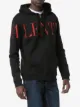 Valentino logo print zip-up hoodie